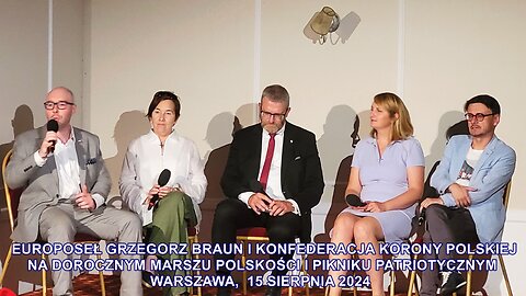Grzegorz Braun i Konfederacja Korony Polskiej na Marszu Polskości i Pikniku Patriotycznym, 15.08.'24