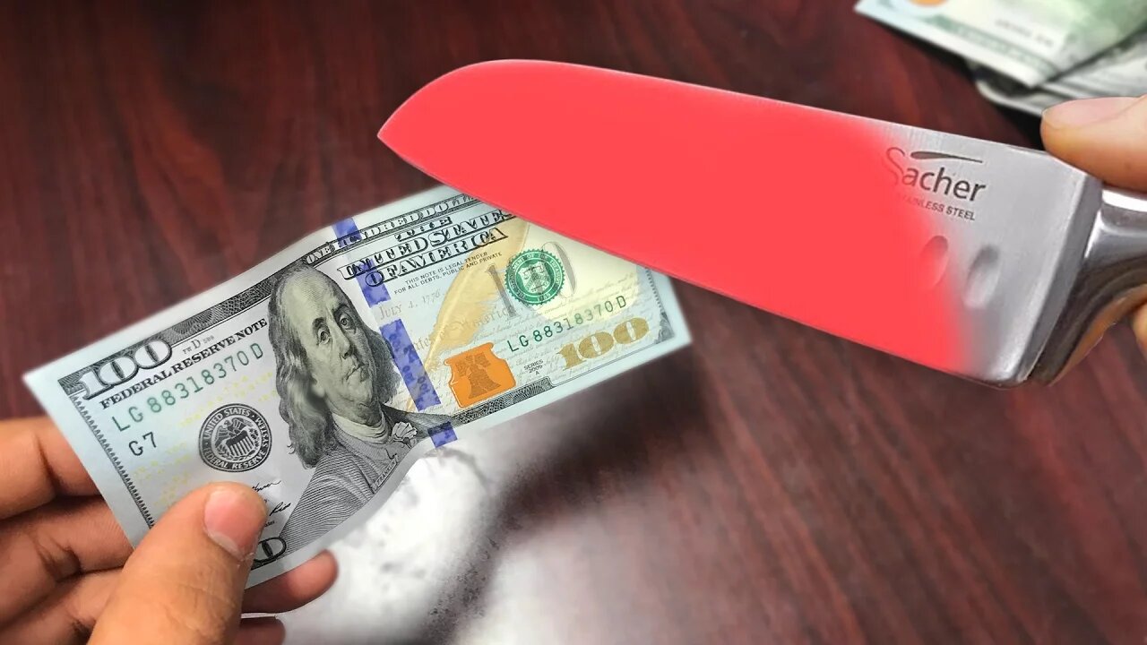 EXPERIMENT Glowing 1000 Degree KNIFE VS $100