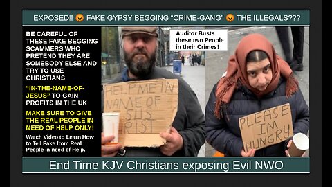 EXPOSED!! 😡 FAKE GYPSY BEGGING “CRIME-GANG” 😡 THE ILLEGALS???