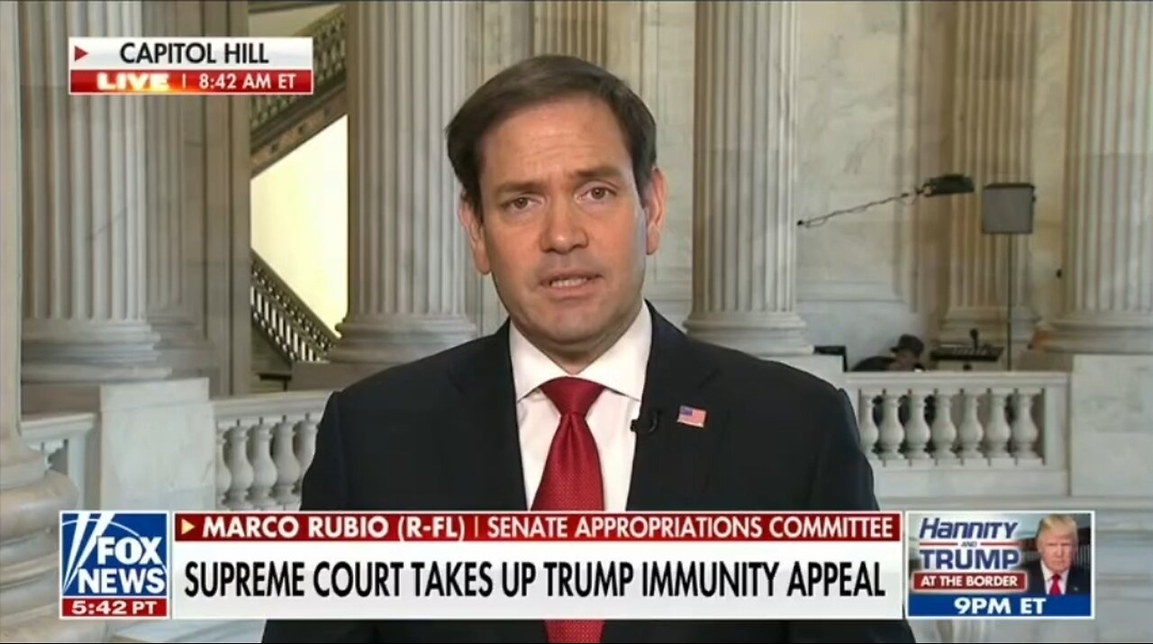 Sen Marco Rubio: It's Outrageous To Keep Trump Off The Ballot