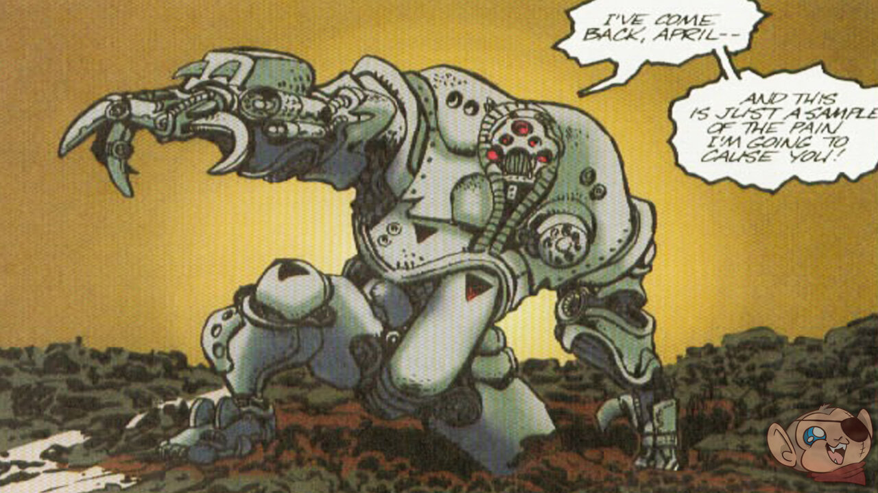 Baxter Stockman Attacks April O'Neil