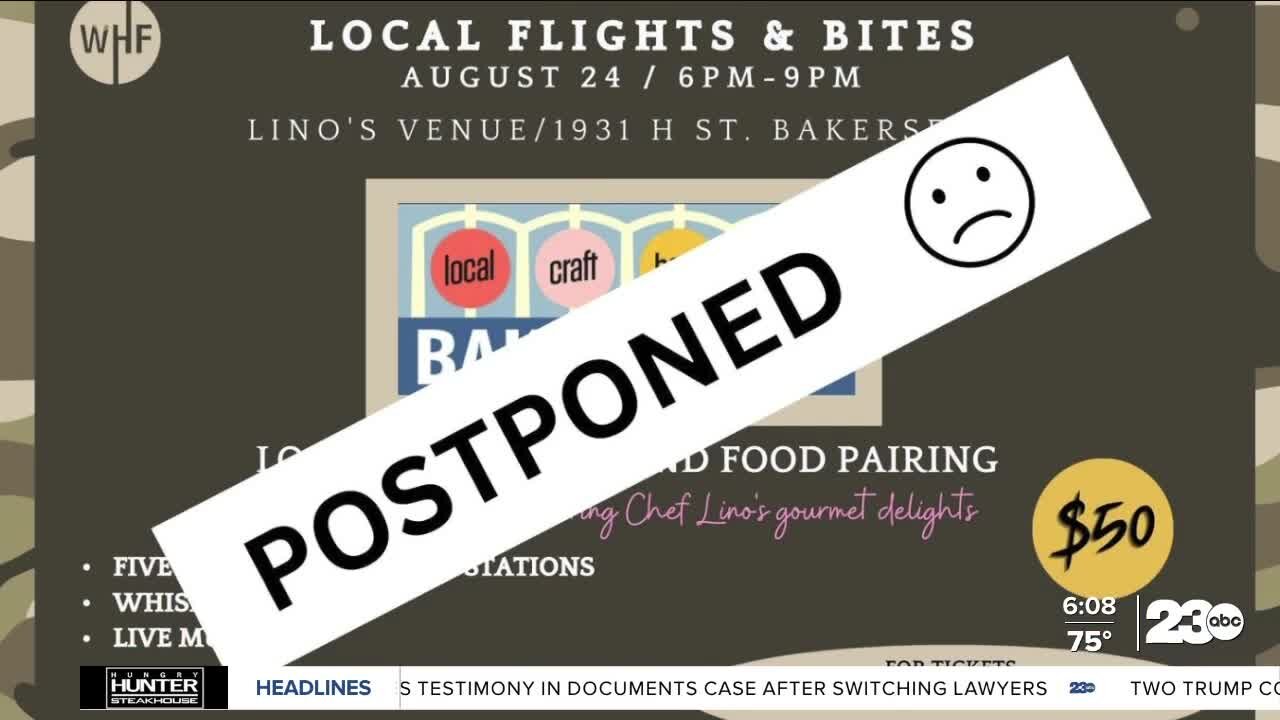 Wounded Heroes Fund 'Flights and Bites' fundraiser postponed