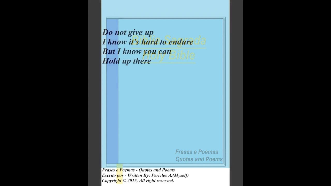 Do not give up I know it's hard, pray to God! [Poetry] [Quotes and Poems]