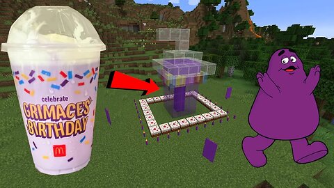 I FOUND and TRIED the McDonald's Grimace Shake IN MINECRAFT