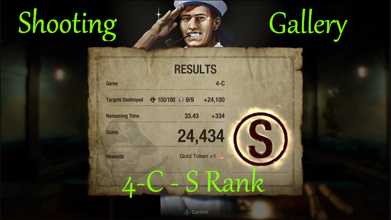 Resident Evil 4 (REm4ke) - Shooting Gallery 4-C - Blacktail, Stingray, Striker, TMP - S Rank