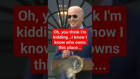 Joe Biden says, "A pigeon owns the Whitehouse." #joebiden