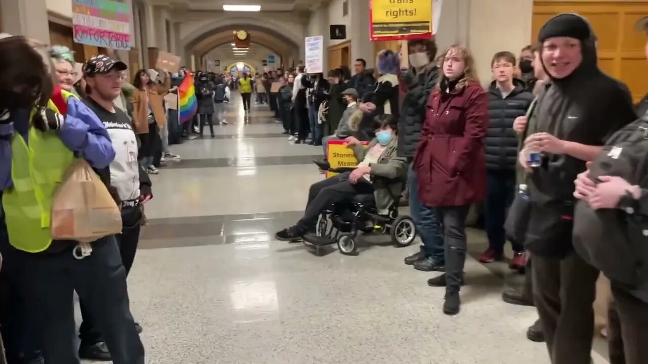Far left students at Purdue University ahead of Michael Knowles Speech, because reasons