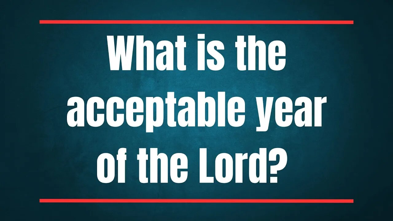 The Acceptable Year of the Lord | Isaiah 61:1-3 | Ewaenruwa Nomaren