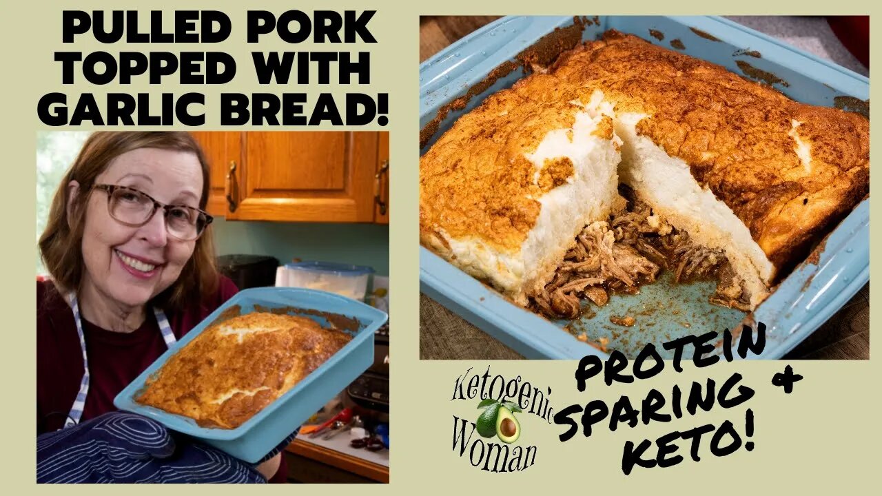 Pulled Pork Casserole with PSMF Garlic Bread Topping & Sourdough Buns | Keto and PSMF Diet Recipes