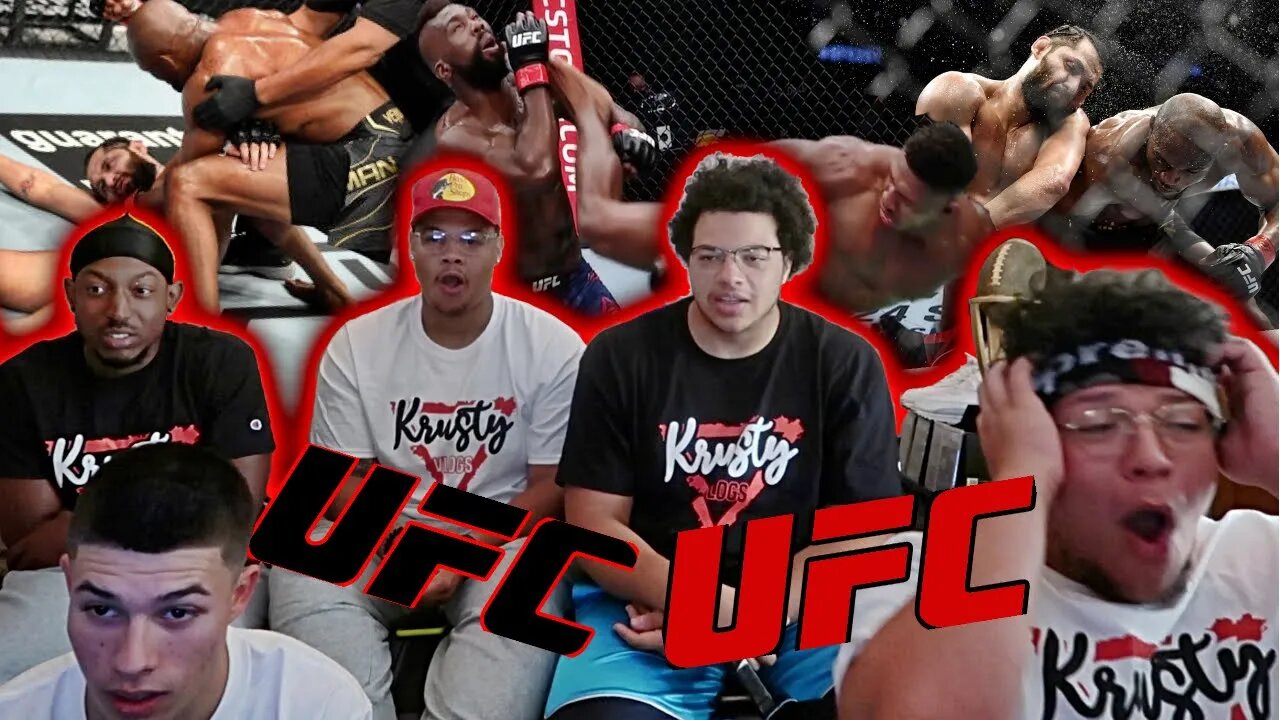 AMERICAN FOOTBALL PLAYERS REACT TO UFC KNOCKOUTS IN 2021