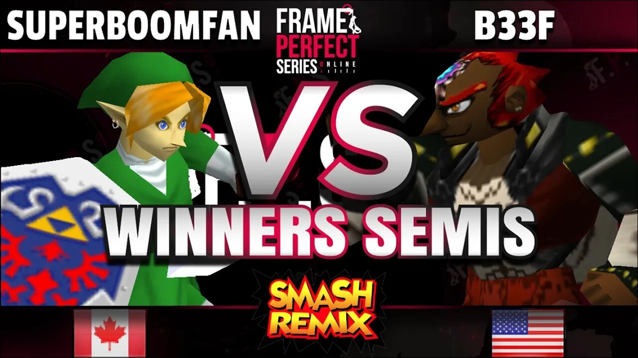 FPS5 Online - SuPeRbOoMfAn (Link) vs. ND64 | B33f - Smash Remix Winners Semis