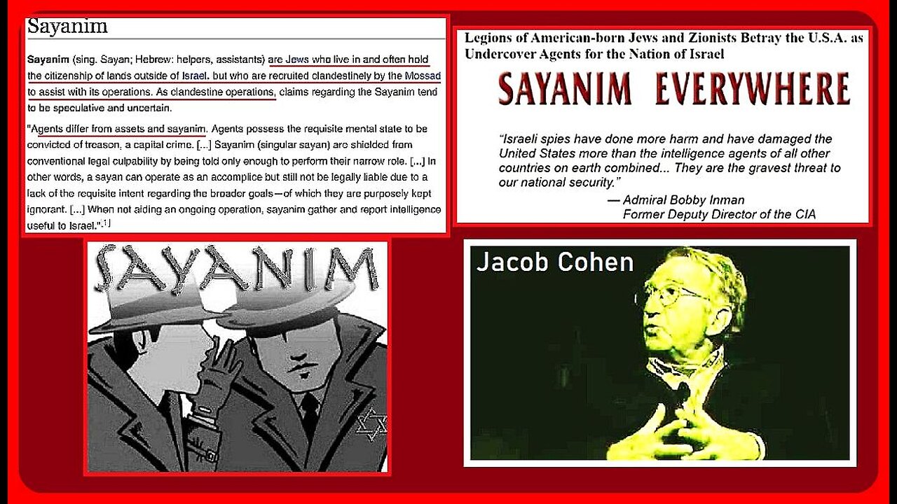 Sayanim (singular Sayan; Hebrew: Helpers, Assistant) • Jacob Cohen
