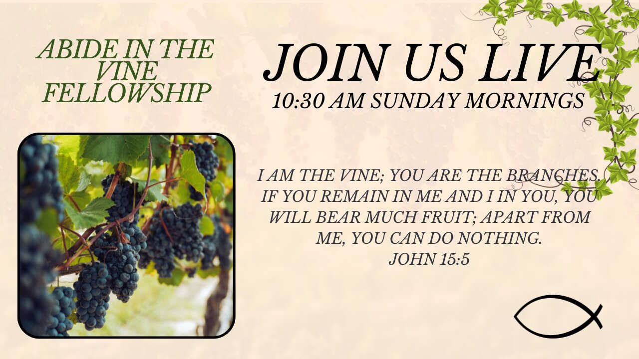 Abide in the Vine Sunday Service - w/ Sylvae Gauthier 7-21-2024