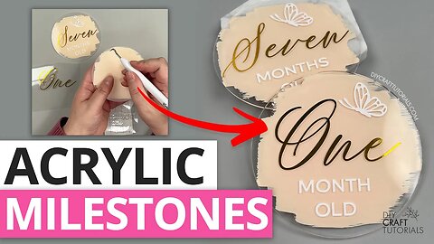 ACRYLIC MILESTONE DISC TUTORIAL | Butterflies
