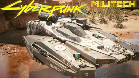 Cyberpunk 2077 Flying car MILITECH