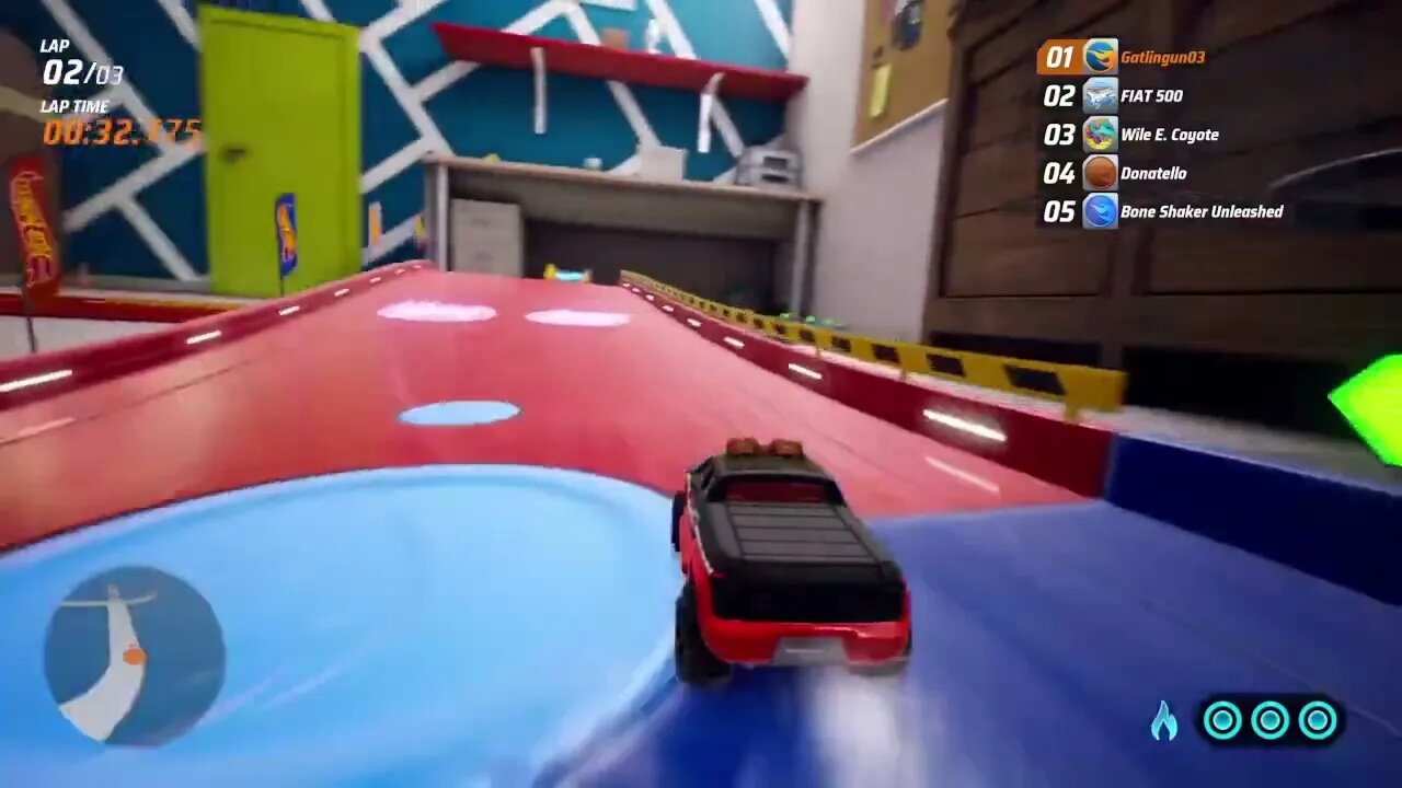 Hot Wheels Unleashed - Basement Environment: Crossroads Gameplay