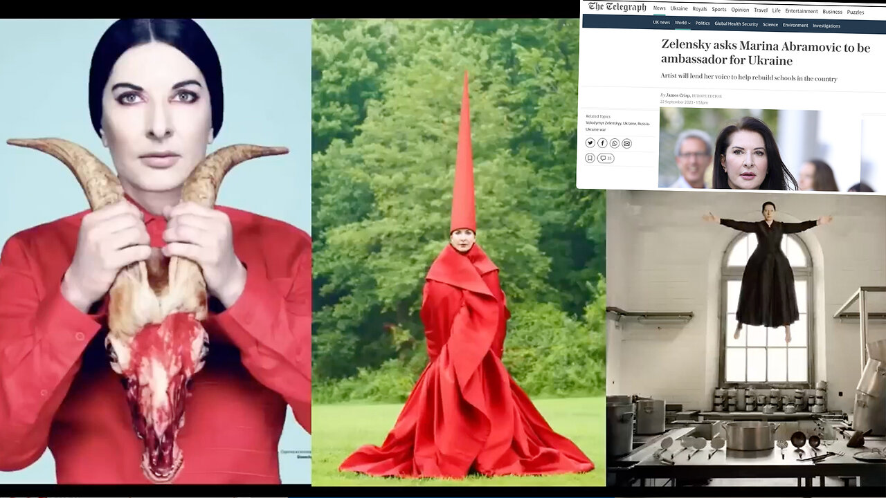 Marina Abramović | What's the Connection Between Marina Abramović, Volodymyr Zelenskyy, The Crystal Wall of Crying, Crystal Oscillators, 5G, CERN, Shiva, Spirit-Cooking & Bill Gates?