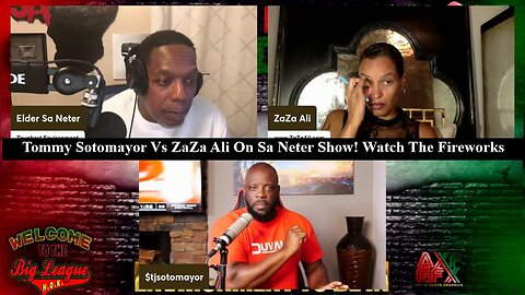 Tommy Sotomayor Vs ZaZa Ali On Sa Neter Show! Watch The Fireworks LIVE