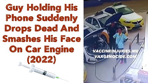Guy Holding His Phone Suddenly Drops Dead And Smashes His Face On Car Engine 💉(2022)