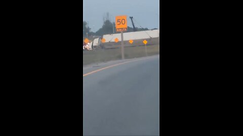 Transport Truck Rollover