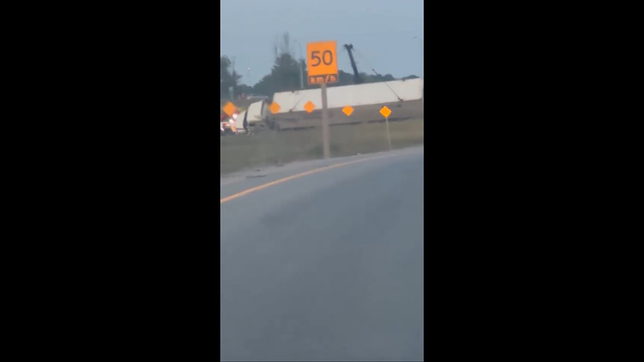 Transport Truck Rollover