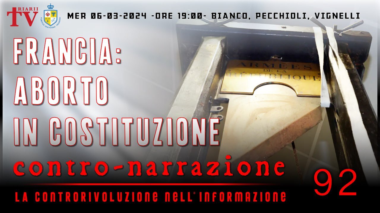 CONTRO-NARRAZIONE NR.92 - LA CONTRORIVOLUZIONE NELL’INFORMAZIONE. BIANCO, PECCHIOLI, VIGNELLI