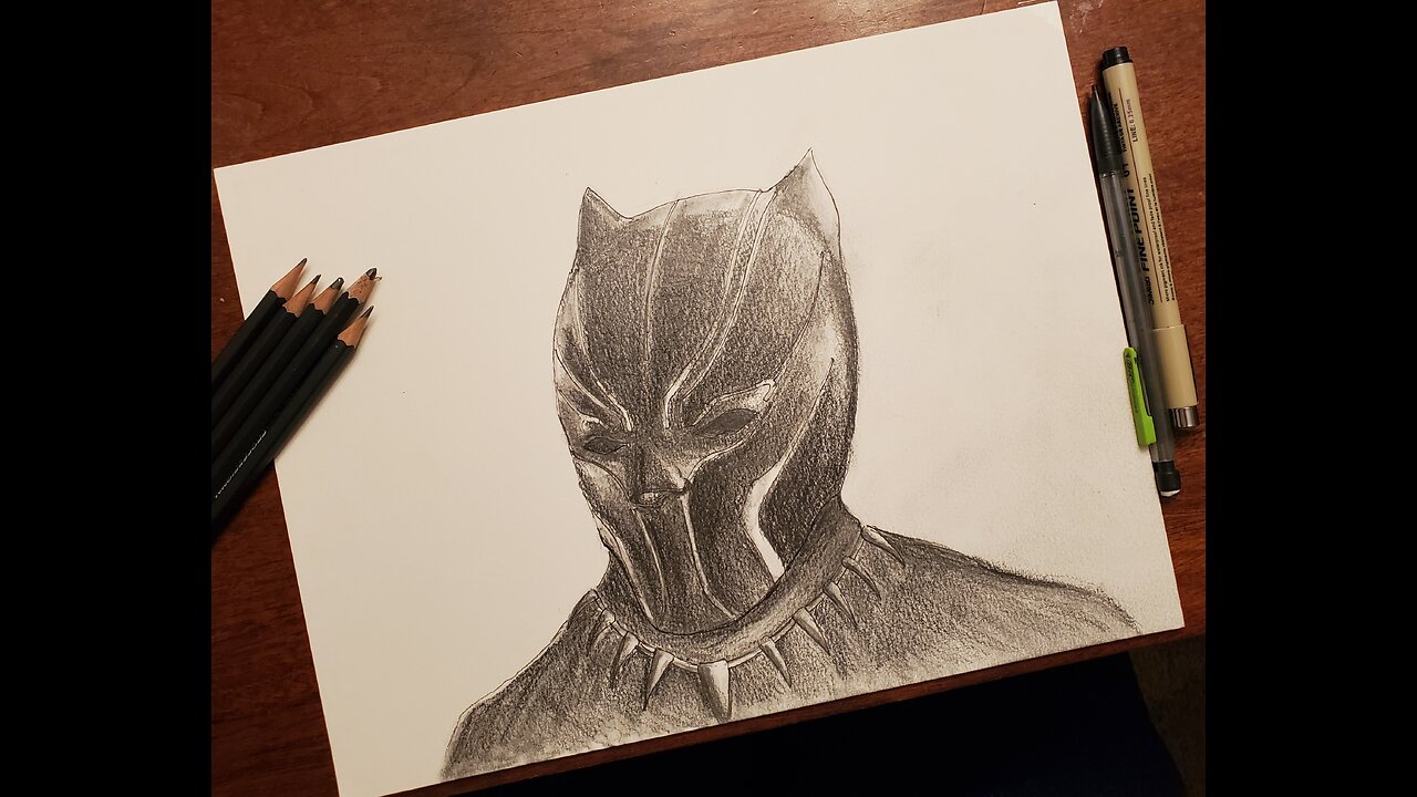 Drawing The Black Panther- Marvel Comics ◇ ArtOfDan