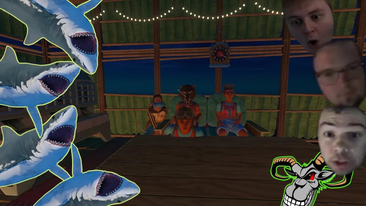 Collecting them Goodies - 4 Guys 1 Raft