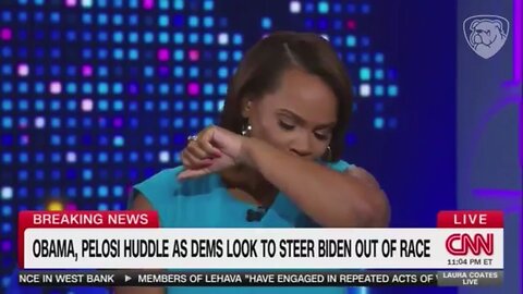 CNN's Laura Coates Uses Coughing Fit To Stand with Biden