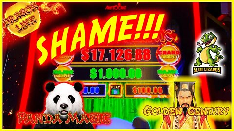 TRYING TO HIT THE HARD BALL AGAIN!! Dragon Link Golden Century VS Panda Magic Slot