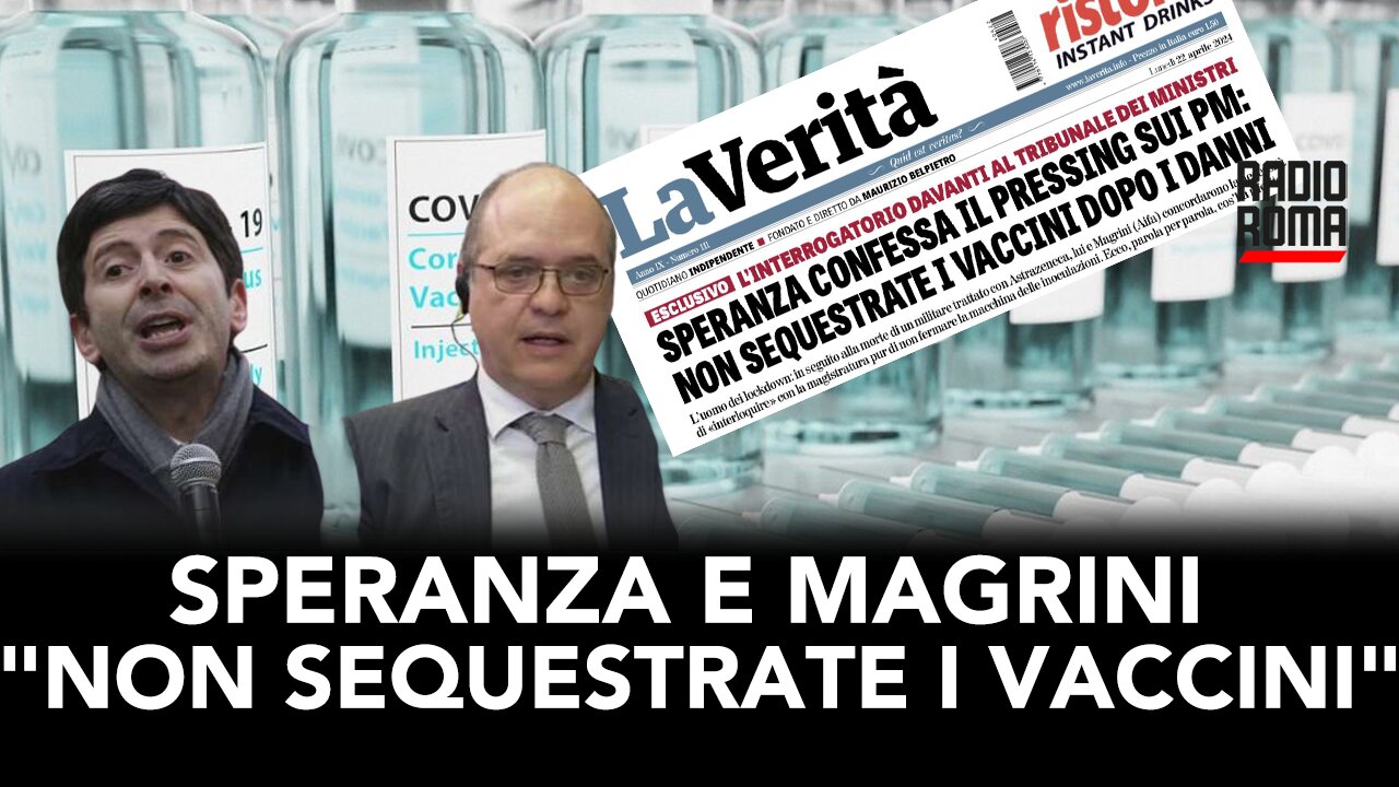 Il pressing di Speranza e Magrini sui pm: "Non sequestrate i vaccini"