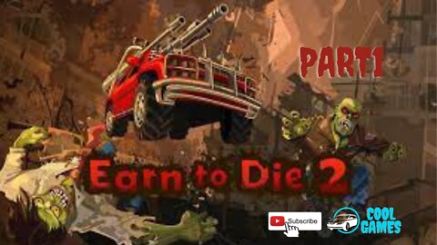 Earn to die 2 Gameplay - Car racing game - Drive in zombies and save yourself - Day1-12 #part1