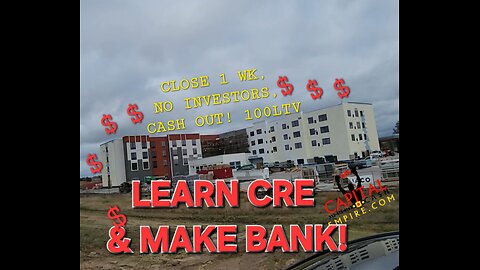 LEARN COMMERCIAL REAL ESTATE & MAKE BANK! CAPITAL CASH NO SCAM HERE 312-473-4163