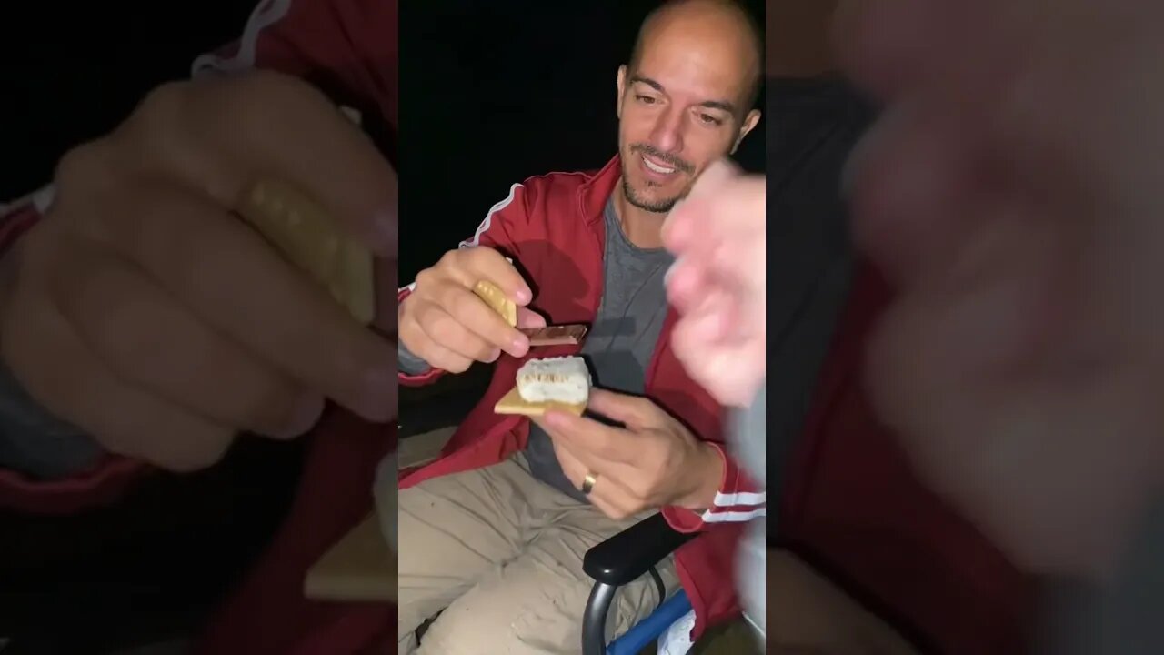 Eating a S’more for the first time ever.