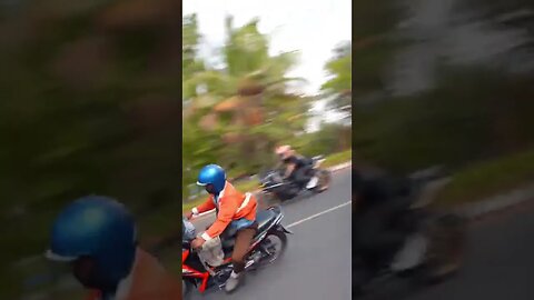 Moge ditikung Supra Bapak 🤣 #supra #zx25r #zx25rr #shorts