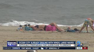 Hurricane Florence: Ocean City dealing with heavy winds, large waves