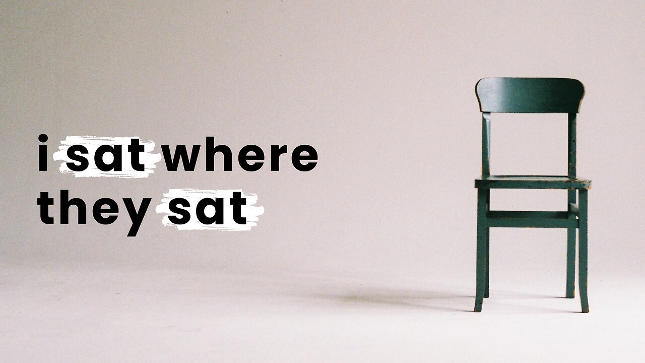 08-21-24 - I Sat Where They Sat - Dr Bryan Stensaas