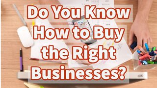 WELCOME: "I Always Pick the Wrong Businesses"