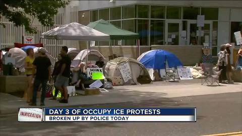 Occupy ICE protesters continue weeklong demonstration at Detroit office