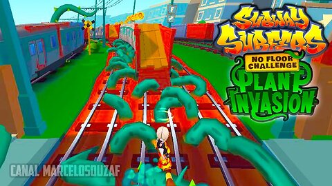 Subway Surfers No Floor Challenge Plant Invasion Horizontal Gameplay