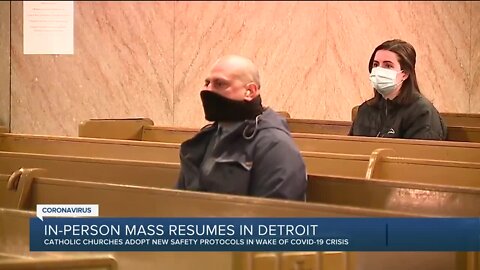 Metro Detroit Catholics return to public Mass following months-long shutdown due to COVID-19