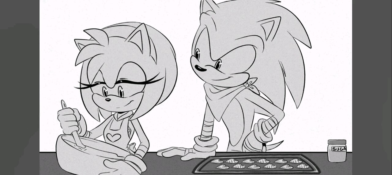 Baking some christmas cookies with my boyfriend sonic 😍🥰🍪🍪🍪
