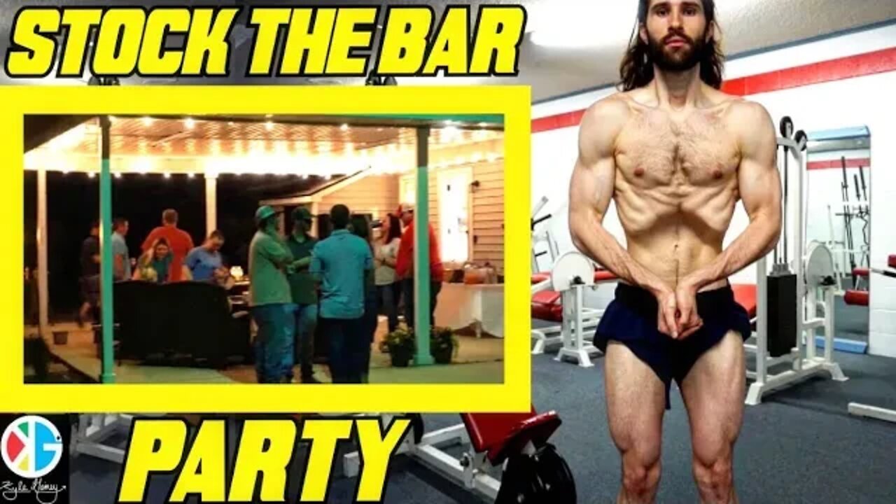 Stock The Bar Party - Leg Day Physique Update - Heartfelt Moment - Day Vlog Super Lean Cut Week 74