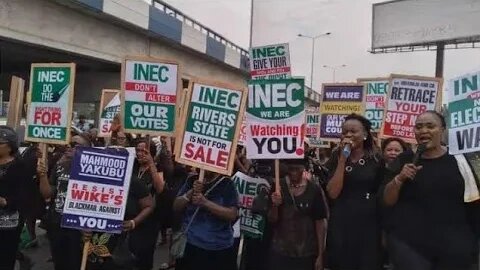 Rivers women demand electronic transmission of results