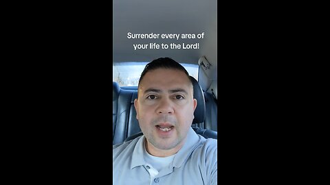 Surrender every area of your life to Jesus!
