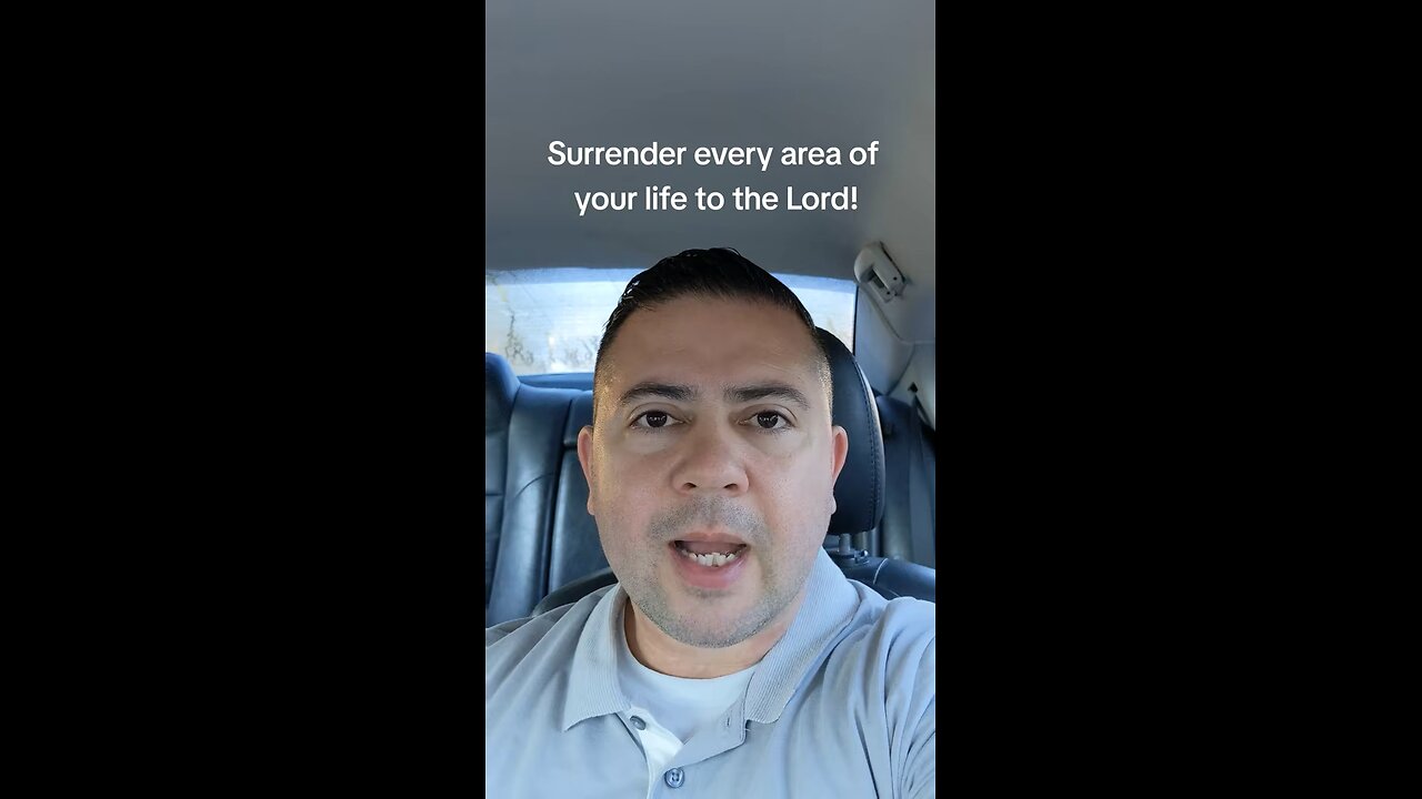 Surrender every area of your life to Jesus!