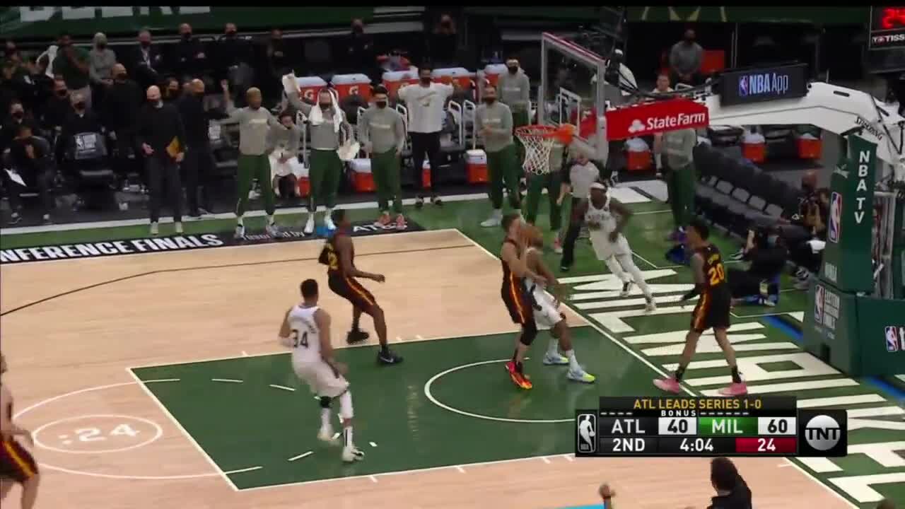Bucks trounce Hawks 125-91 to tie East finals at 1-1