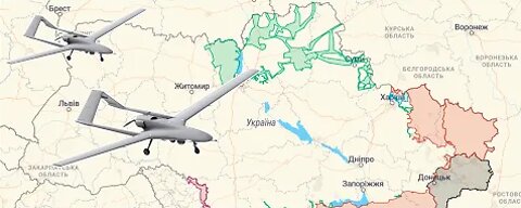 Ukrainian map of military operations