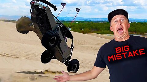 Big Mistake! Time to dial it backat the Sand dunes! Bad decisions on the funco and rzr!