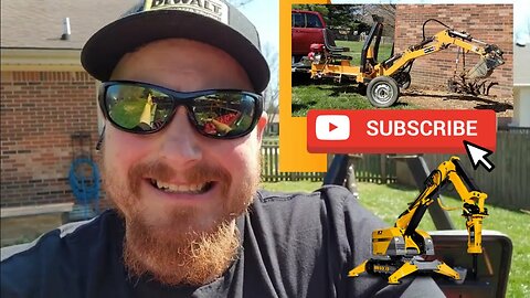 Removing 40 year Olds ish shubs with a truck and Betstco towable backhoe